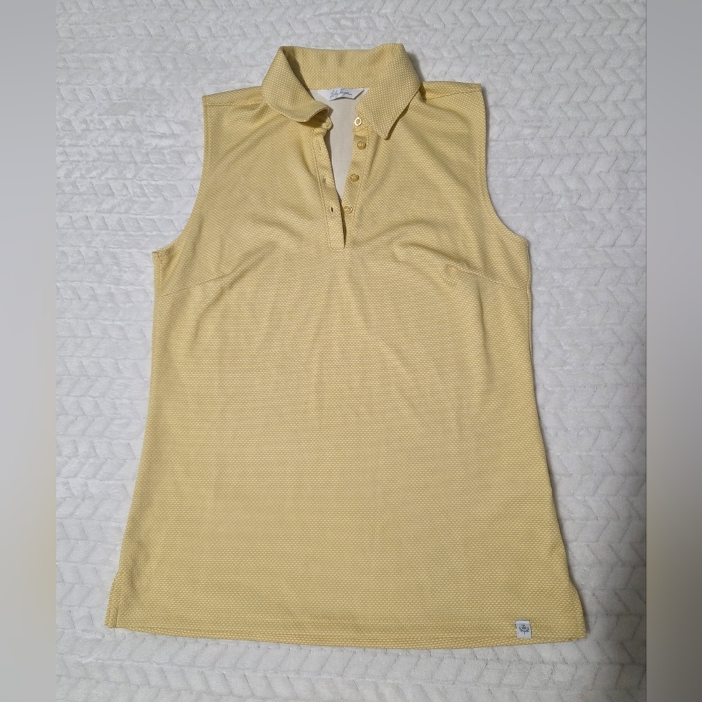Lady Hagen Yellow Sleeveless Golf Tank